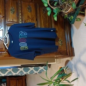 💚 Roots Men's Navy blue t-shirt